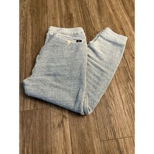 Faherty Whitewater Mens Blue White Sweatpants Relaxed Fit Jogger  Medium